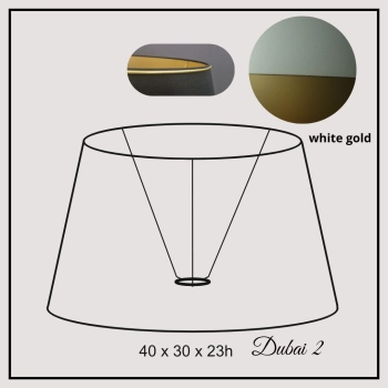 Dubai II 40cm white gold